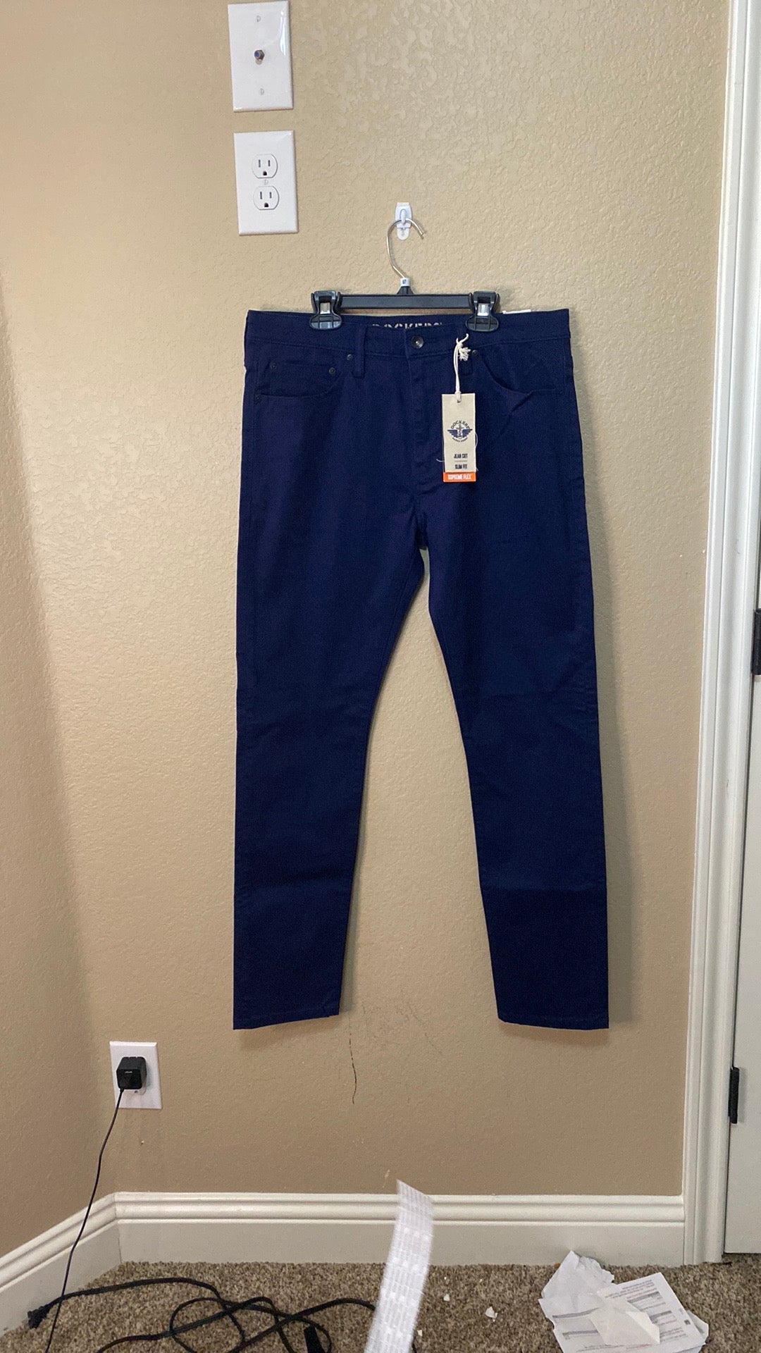 Dockers alpha khaki skinny best sale supreme flex