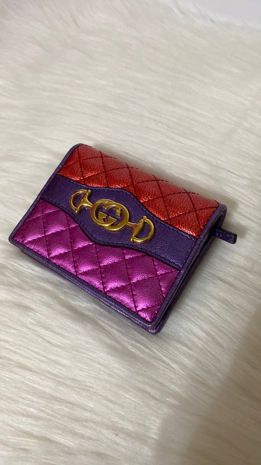 Gucci 2018 Small Wallet Floral Lining