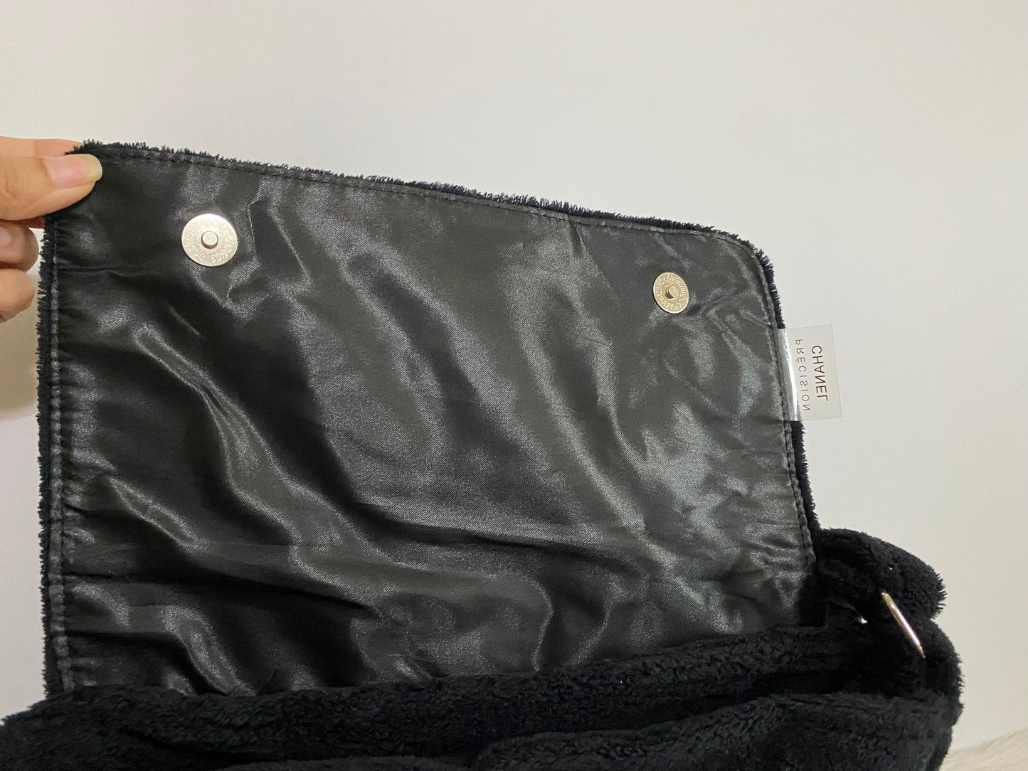 Authentic Chanel Plush Precision Messenger Handbag