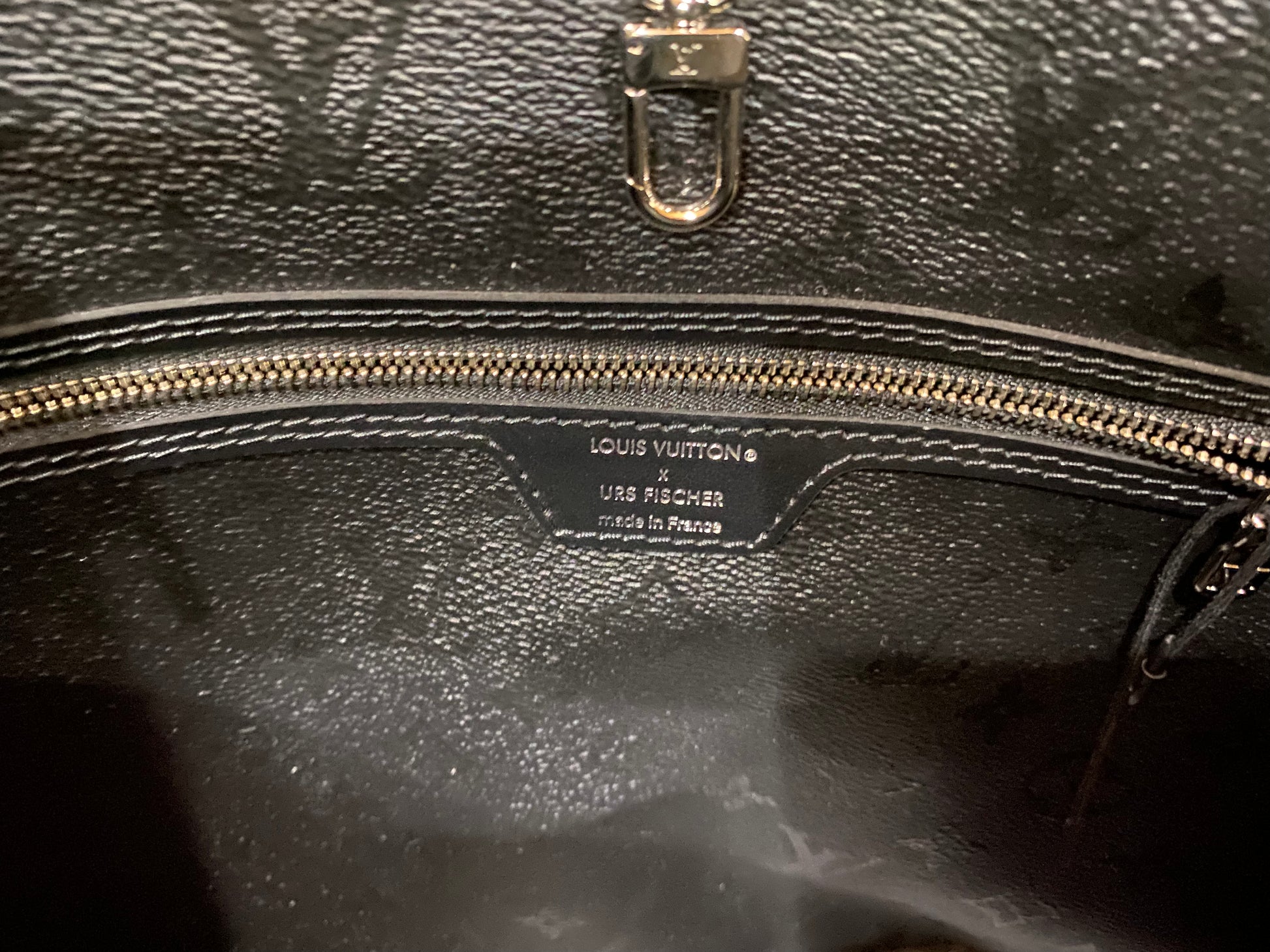Louis Vuitton Neverfull Pochette Limited Edition Urs Fischer Monogram Leather